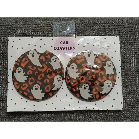 Cheetah Ghost Car Coaster set New - Picture 1 of 2